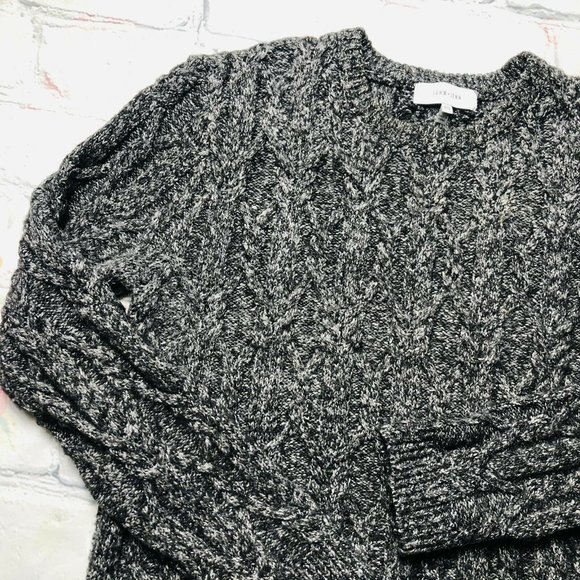 Anthropologie John + Jenn Women Medium Gray Cable - Picture 7 of 10